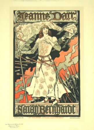 リトグラフ Grasset - Jeanne D'arc  Les Maitre de L'affiche Planche 174