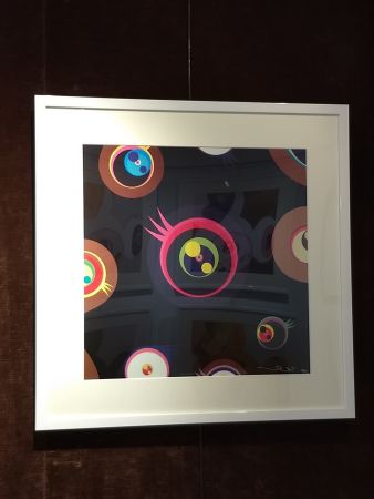 リトグラフ Murakami - Jellyfish Eyes black1