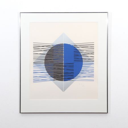 シルクスクリーン Soto - Jesús Rafael Soto (1923-2005) - Araya - Color serigraphy on paper, 1974