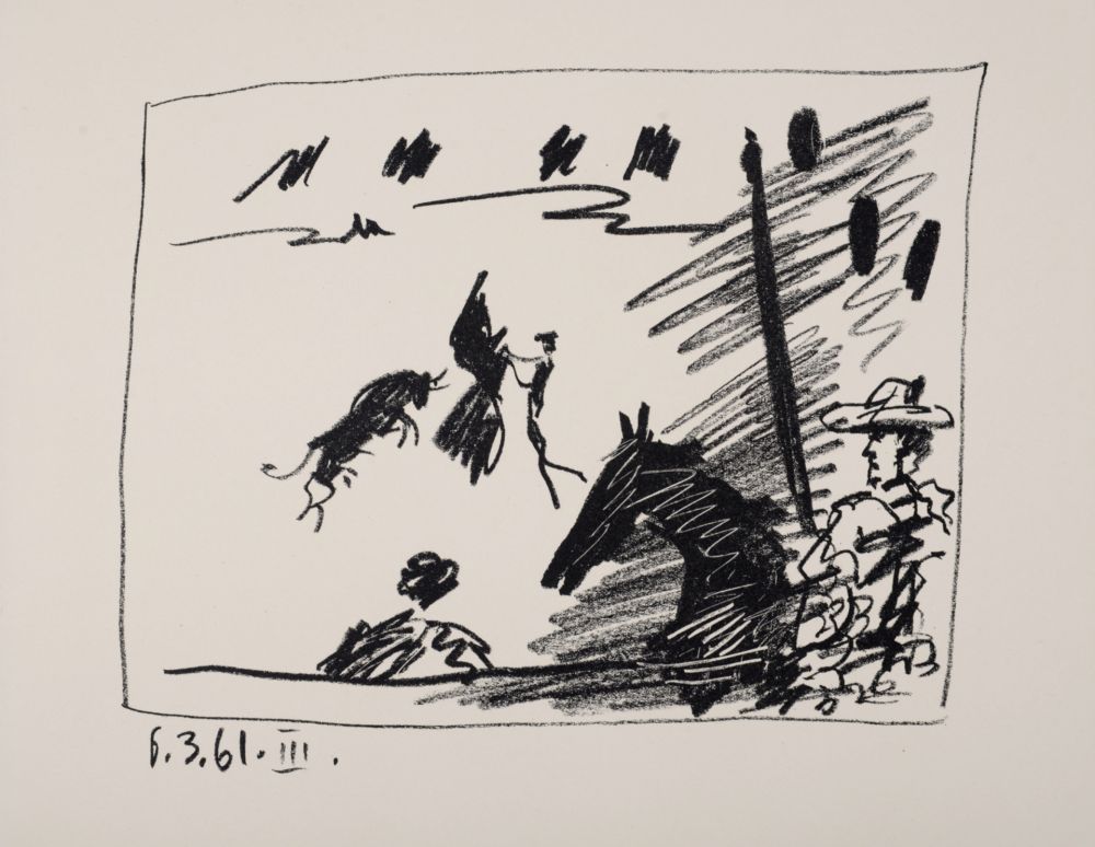 リトグラフ Picasso - Jeu de la cape, 1961