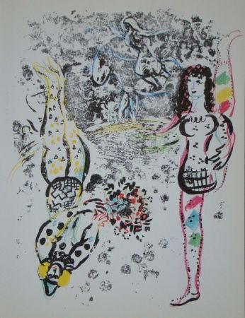 リトグラフ Chagall - Jeu des acrobates