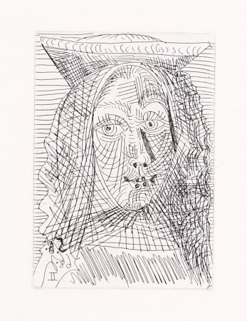 彫版 Picasso - Jeune Dame Espagnole