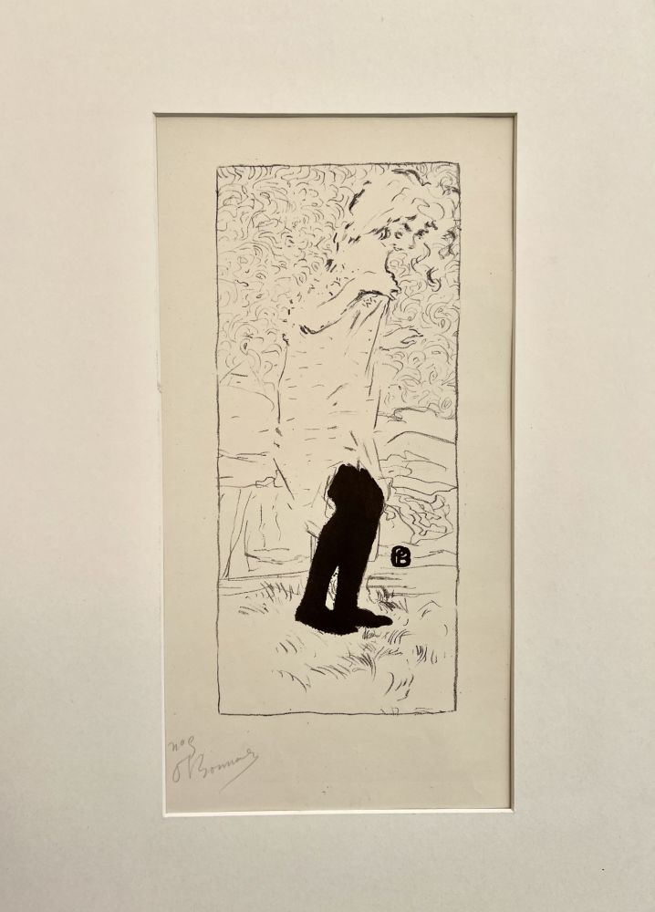 リトグラフ Bonnard - Jeune femme aux bas noirs (1893)