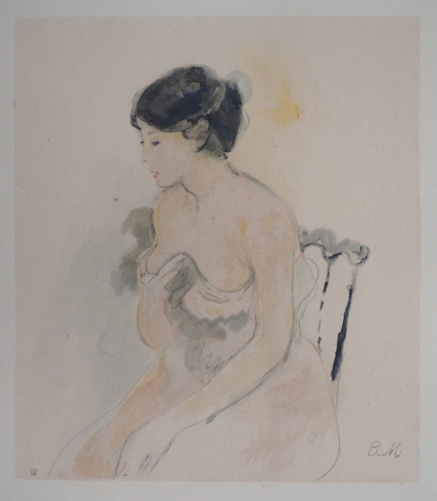 リトグラフ Morisot - Jeune femme décolletée