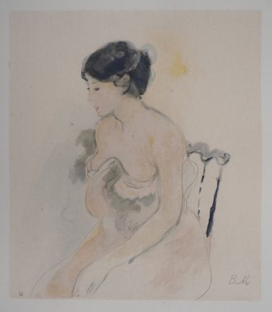 リトグラフ Morisot - Jeune femme décolletée