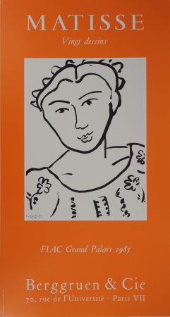 挿絵入り本 Matisse - Jeune femme à la blouse fleurie