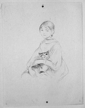 ポイントーセッシュ Morisot - Jeune fille au chat
