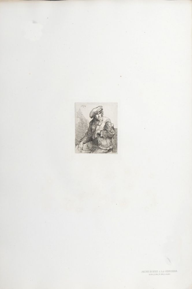 輪転グラビア印刷 Rembrandt - Jeune Homme à la Gibecière