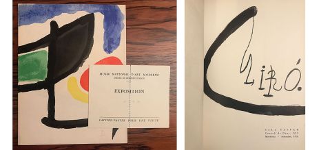 挿絵入り本 Miró - Joan Miro / Barcelona: Sala Gaspar, Setembre 1970.