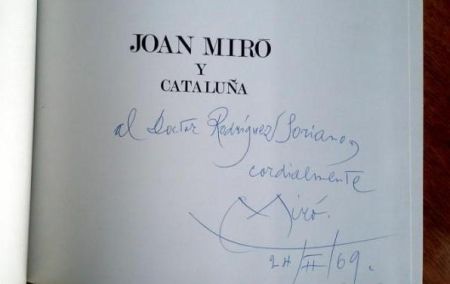 挿絵入り本 Miró - JOAN MIRÓ Y CATALUÑA (Signed)