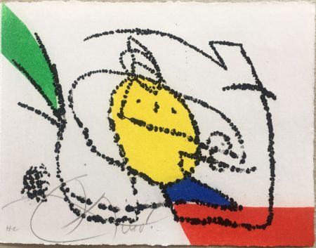 挿絵入り本 Miró - Jordi de Sant Jordi : CHANSON DES CONTRAIRES. Une gravure signée de Joan Miró (1976).