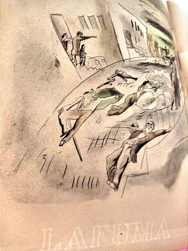 エッチングと　アクチアント Pascin - Jules PASCIN/Paul MORAND - Fermé la nuit,1925/ 5 Eaux fortes, Ex.No 24 - Reliure Cuir / RARE Jules Pascin Aquaforte illustrated artbook