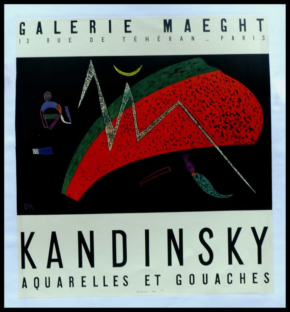 掲示 Kandinsky - KANDINSKY GALERIE MAEGHT AQUARELLES ET GOUACHES