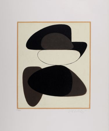 リトグラフ Vasarely - Kerisle, 1972 - Hand-signed
