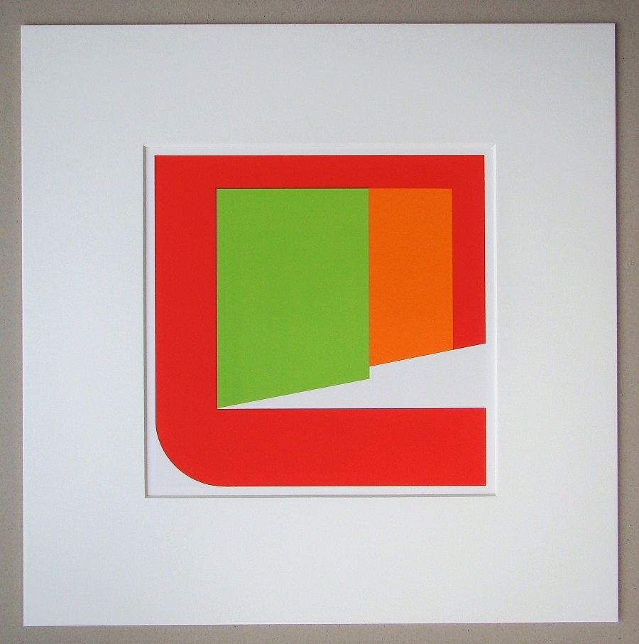 シルクスクリーン Pfahler - Komposition 1969