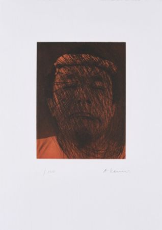 多数の Rainer - Kopf auf Braun (Selbstportrait)
