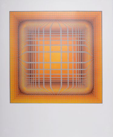 リトグラフ Vasarely - Koska-Vall, 1974 