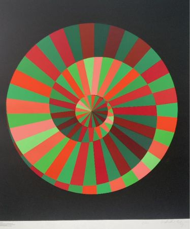 シルクスクリーン Vasarely - Kraft und Natur I