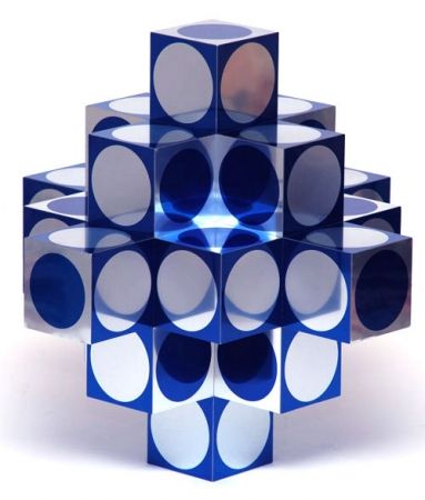 多数の Vasarely - Kroa Bleu 1 