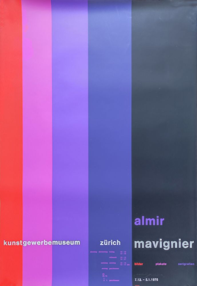 シルクスクリーン Mavignier - Kunstgewerbemuseum Zürich.
