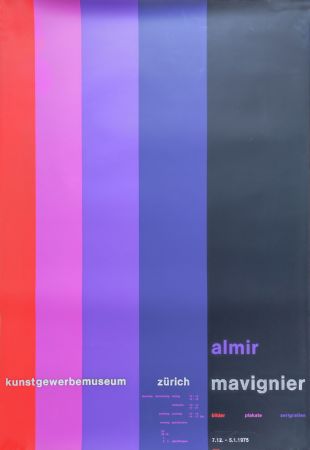 シルクスクリーン Mavignier - Kunstgewerbemuseum Zürich.