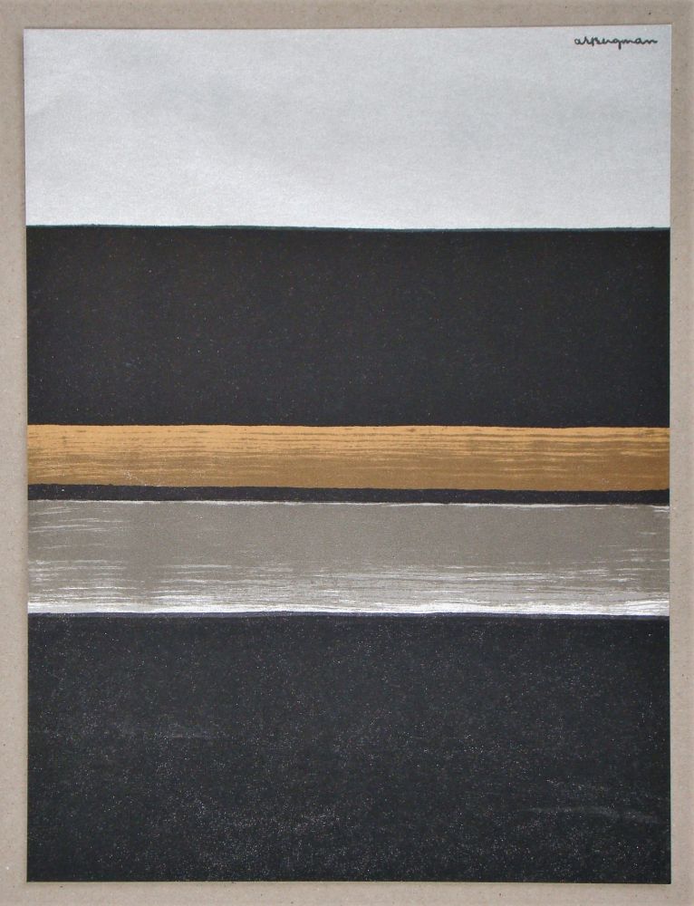 リトグラフ Bergman - L 11 - 1970 Horizon noir