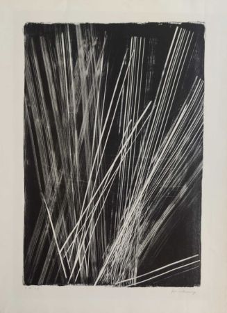 リトグラフ Hartung - L 1966-19 