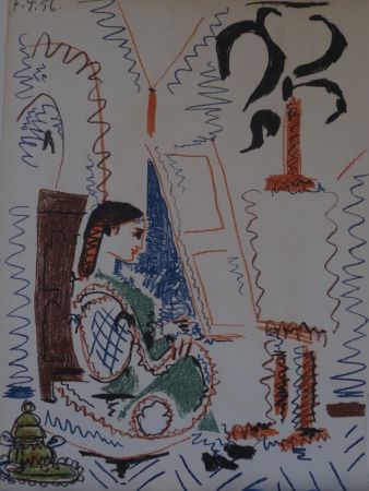 リトグラフ Picasso -  l 'atelier de Cannes