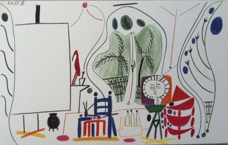 リトグラフ Picasso - L atelier de la californie