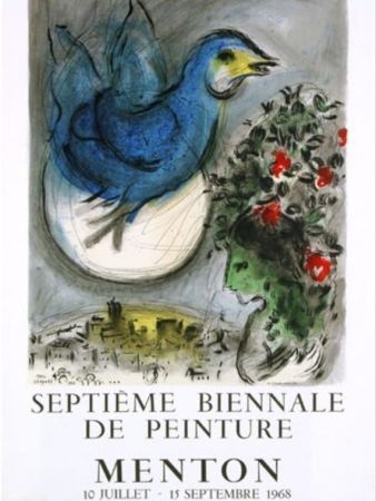 リトグラフ Chagall - L OISEAU BLEU
