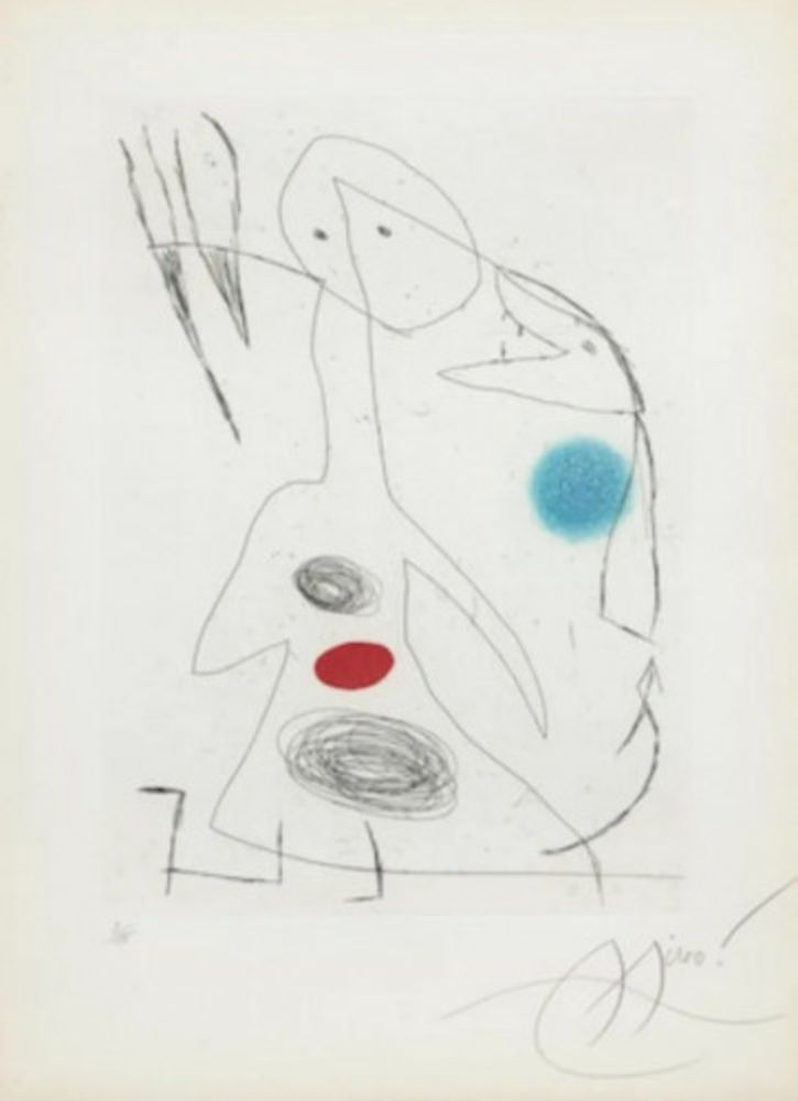 エッチングと　アクチアント Miró - L Ultime Menace