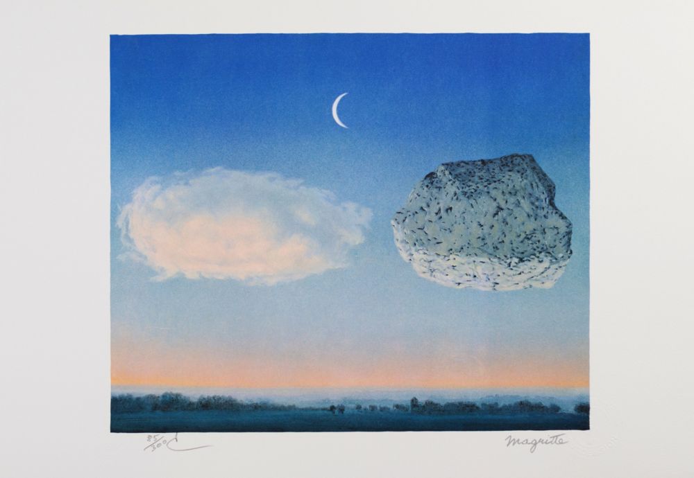 リトグラフ Magritte - La Bataille de Argonne
