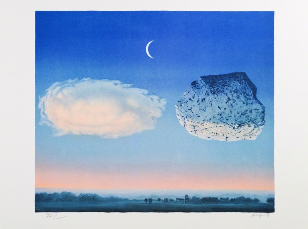 リトグラフ Magritte - La Bataille de l'Argonne