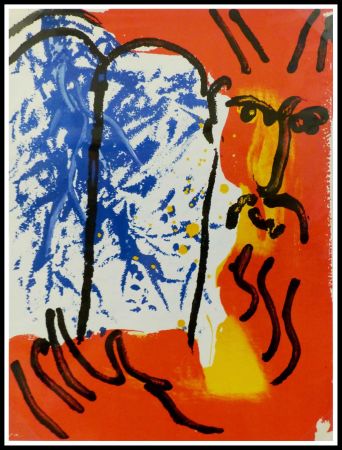 リトグラフ Chagall - LA BIBLE - MOISE I