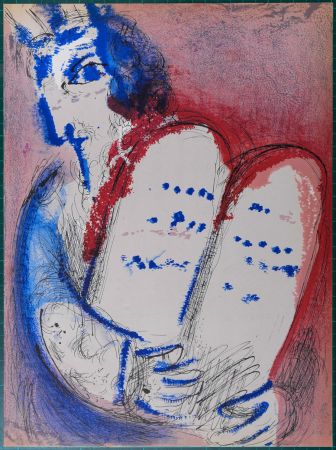 リトグラフ Chagall - La Bible : Moïse, 1956
