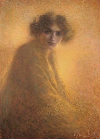 技術的なありません Levy Dhumer - La Bienveilleante / The Kind Lady - Dessin Original / Original Drawing - PASTEL - 1917