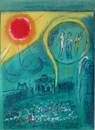 リトグラフ Chagall - La Carrousel du Louvre