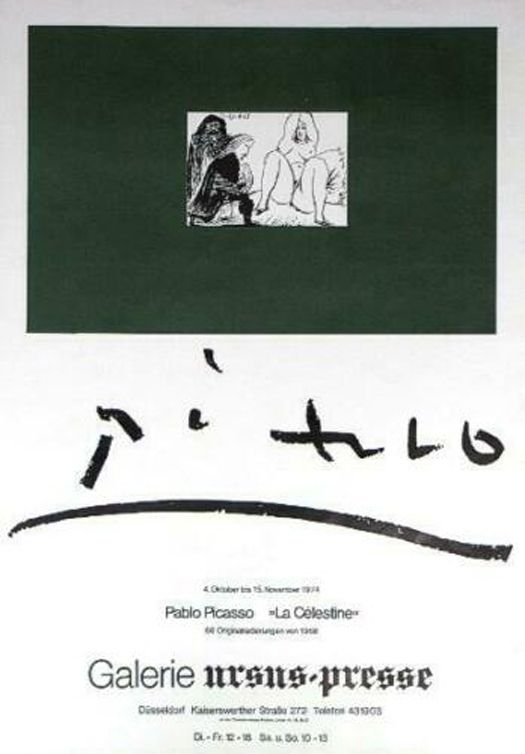 掲示 Picasso - '' La Celestine ''  Galerie Ursus Presse