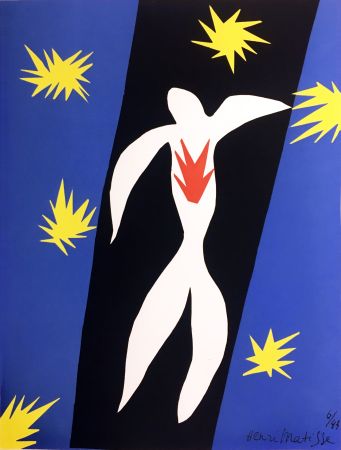 リトグラフ Matisse - LA CHUTE D'ICARE. Verve. Vol. IV, No. 13. DE LA COULEUR (1945).