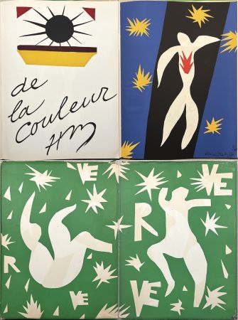 リトグラフ Matisse - LA CHUTE D'ICARE. Verve. Vol. IV, No. 13. DE LA COULEUR (1945).
