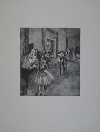 木版 Degas - La classe de Danse