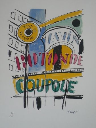 リトグラフ Leger - La Coupole
