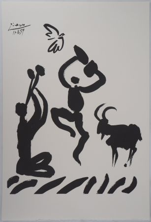 リトグラフ Picasso - La danse des faunes