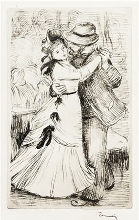 彫版 Renoir - LA DANSE À LA CAMPAGNE (1890)
