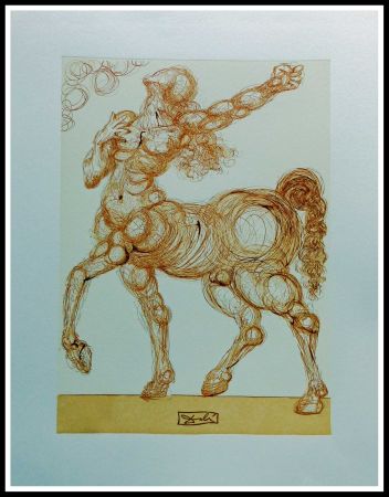 木版 Dali - LA DIVINE COMEDIE - Le centaure