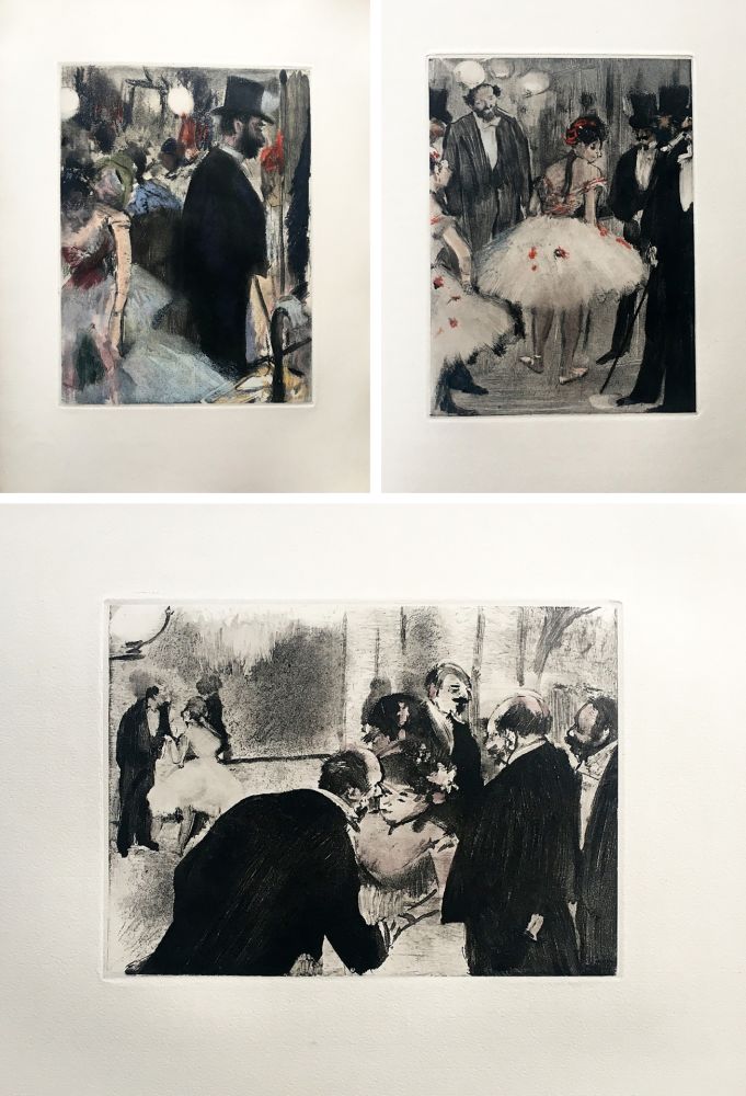 挿絵入り本 Degas - LA FAMILLE CARDINAL. Illustré d'un portrait et de 32 monotypes en noir et en couleurs par EDGAR DEGAS