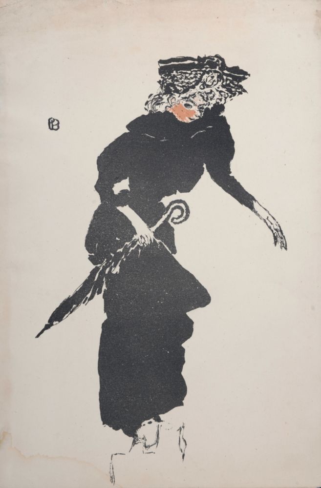 リトグラフ Bonnard - La Femme au parapluie, 1895