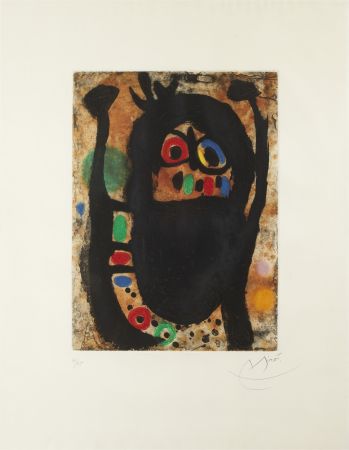 エッチングと　アクチアント Miró - La Femme aux Bijoux