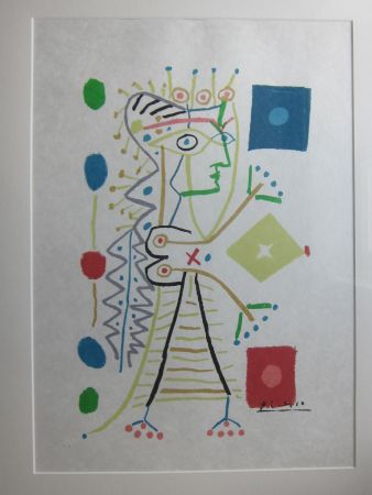 リトグラフ Picasso - La Femme aux Des