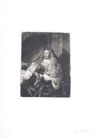 輪転グラビア印刷 Rembrandt - La Femme de Rembrandt